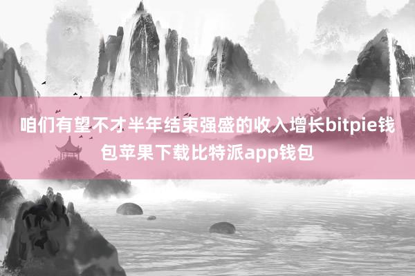 咱们有望不才半年结束强盛的收入增长bitpie钱包苹果下载比特派app钱包