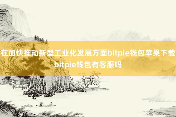 在加快推动新型工业化发展方面bitpie钱包苹果下载bitpie钱包有客服吗