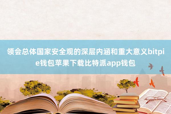 领会总体国家安全观的深层内涵和重大意义bitpie钱包苹果下载比特派app钱包