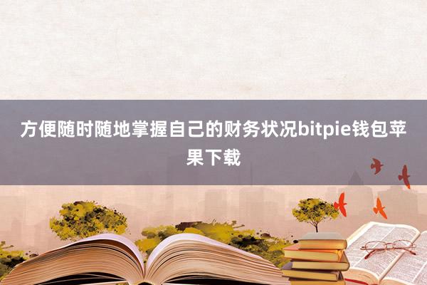 方便随时随地掌握自己的财务状况bitpie钱包苹果下载