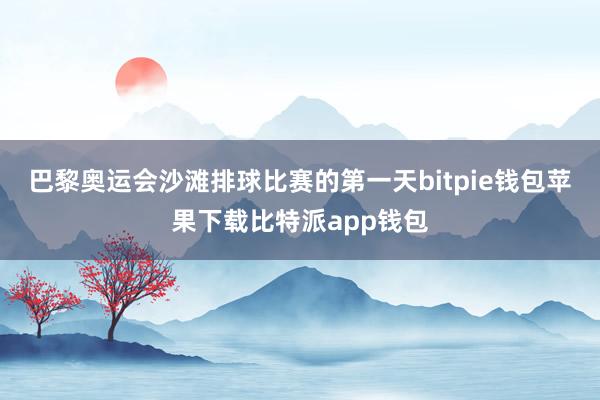 巴黎奥运会沙滩排球比赛的第一天bitpie钱包苹果下载比特派app钱包