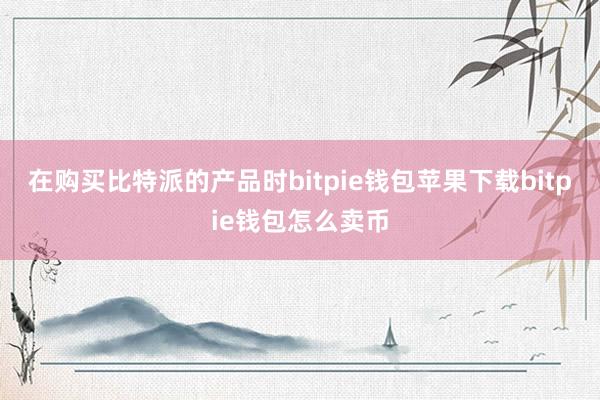 在购买比特派的产品时bitpie钱包苹果下载bitpie钱包怎么卖币