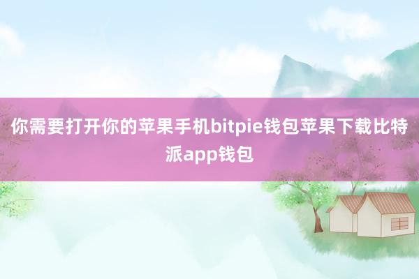 你需要打开你的苹果手机bitpie钱包苹果下载比特派app钱包