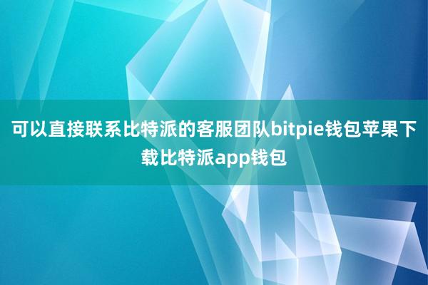 可以直接联系比特派的客服团队bitpie钱包苹果下载比特派app钱包