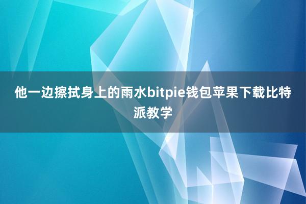 他一边擦拭身上的雨水bitpie钱包苹果下载比特派教学