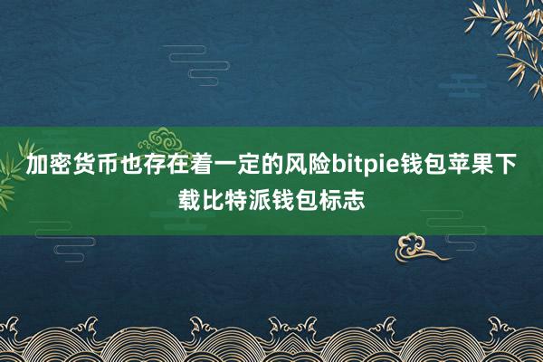 加密货币也存在着一定的风险bitpie钱包苹果下载比特派钱包标志