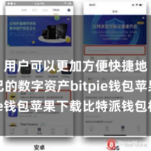 用户可以更加方便快捷地管理自己的数字资产bitpie钱包苹果下载比特派钱包标志