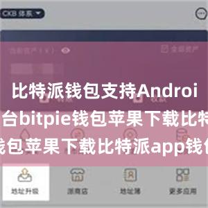 比特派钱包支持Android和iOS平台bitpie钱包苹果下载比特派app钱包