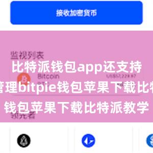 比特派钱包app还支持多币种管理bitpie钱包苹果下载比特派教学