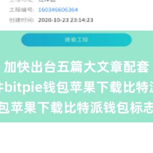 加快出台五篇大文章配套政策文件bitpie钱包苹果下载比特派钱包标志