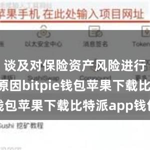 谈及对保险资产风险进行分类的原因bitpie钱包苹果下载比特派app钱包