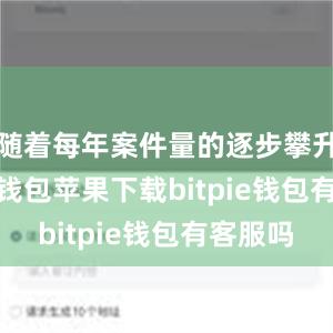 随着每年案件量的逐步攀升bitpie钱包苹果下载bitpie钱包有客服吗