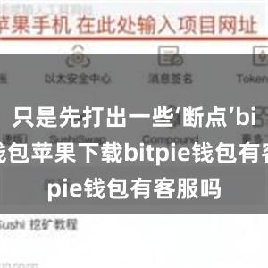 只是先打出一些‘断点’bitpie钱包苹果下载bitpie钱包有客服吗