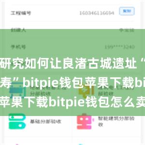 研究如何让良渚古城遗址“延年益寿”bitpie钱包苹果下载bitpie钱包怎么卖币