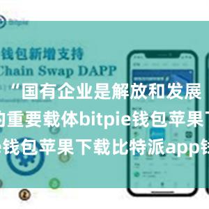 “国有企业是解放和发展生产力的重要载体bitpie钱包苹果下载比特派app钱包