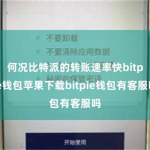 何况比特派的转账速率快bitpie钱包苹果下载bitpie钱包有客服吗