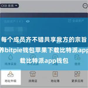 每个成员齐不错共享我方的宗旨和教养bitpie钱包苹果下载比特派app钱包