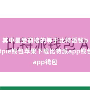 其中最受迎接的等于比特派钱bitpie钱包苹果下载比特派app钱包