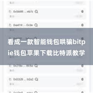 看成一款智能钱包哄骗bitpie钱包苹果下载比特派教学